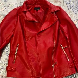 Red leather jacket make an offer